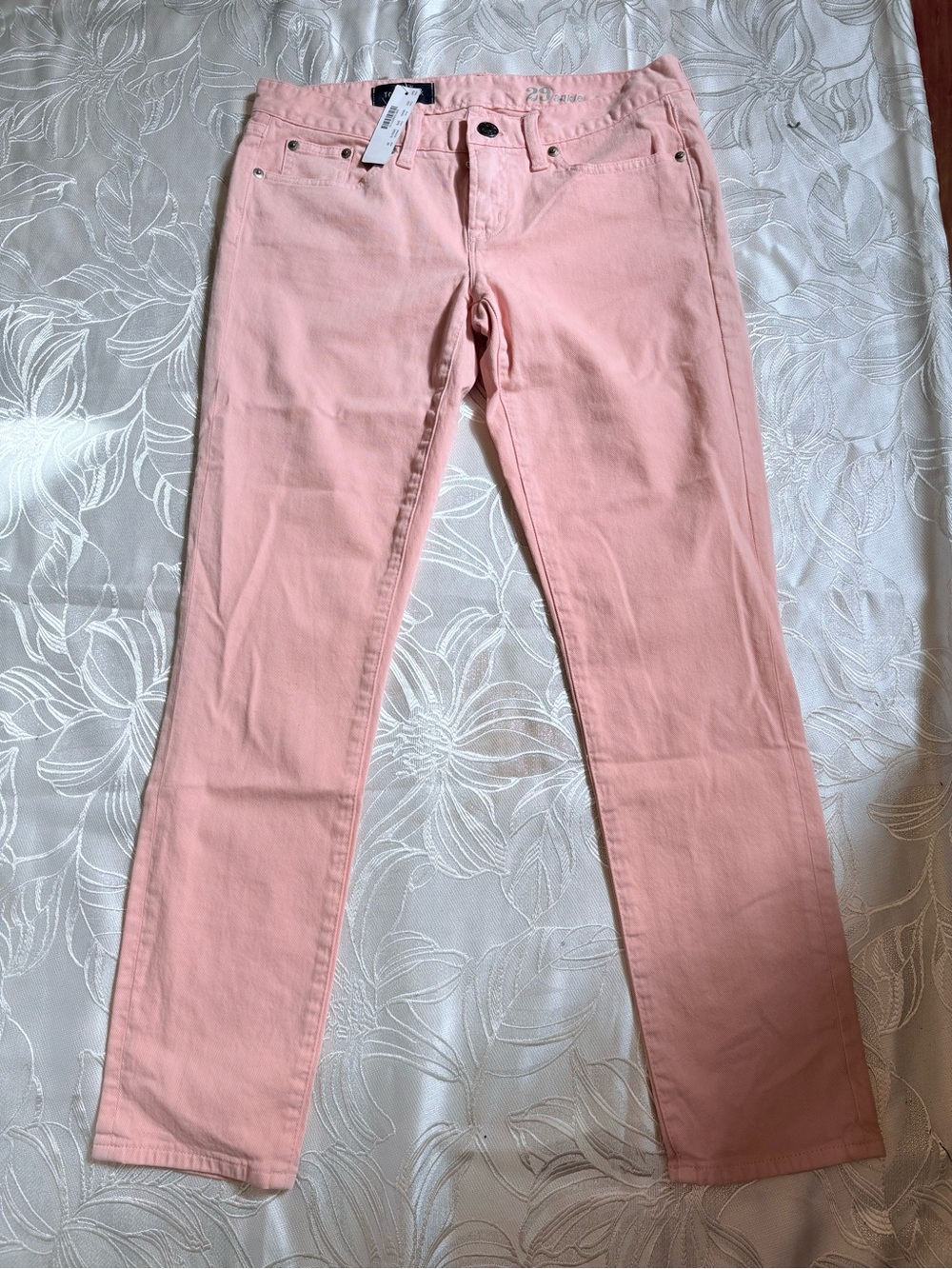 J. Crew Light Pink Straight-Leg Jeans Ankle Length - Size 29